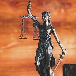 Sideview of the Statue of Justice